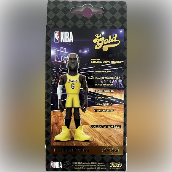 Funko Premium Vinyl Gold 5” LeBron James Figure - Picture 2 of 3